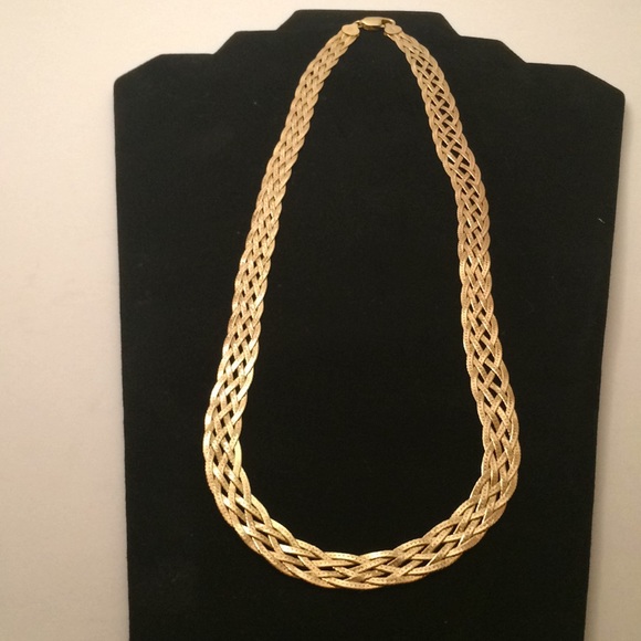 made in itsly Jewelry - Sterling silver925 gold plated  5 chain necklace,